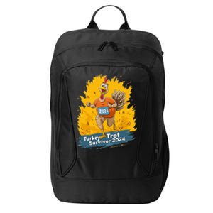 Turkey Trot Survivor 2024 Funny Thanksgiving Jog Run Race Funny Gift City Backpack