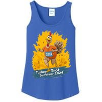 Turkey Trot Survivor 2024 Funny Thanksgiving Jog Run Race Funny Gift Ladies Essential Tank