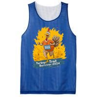 Turkey Trot Survivor 2024 Funny Thanksgiving Jog Run Race Funny Gift Mesh Reversible Basketball Jersey Tank