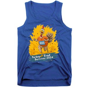 Turkey Trot Survivor 2024 Funny Thanksgiving Jog Run Race Funny Gift Tank Top