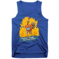 Turkey Trot Survivor 2024 Funny Thanksgiving Jog Run Race Funny Gift Tank Top