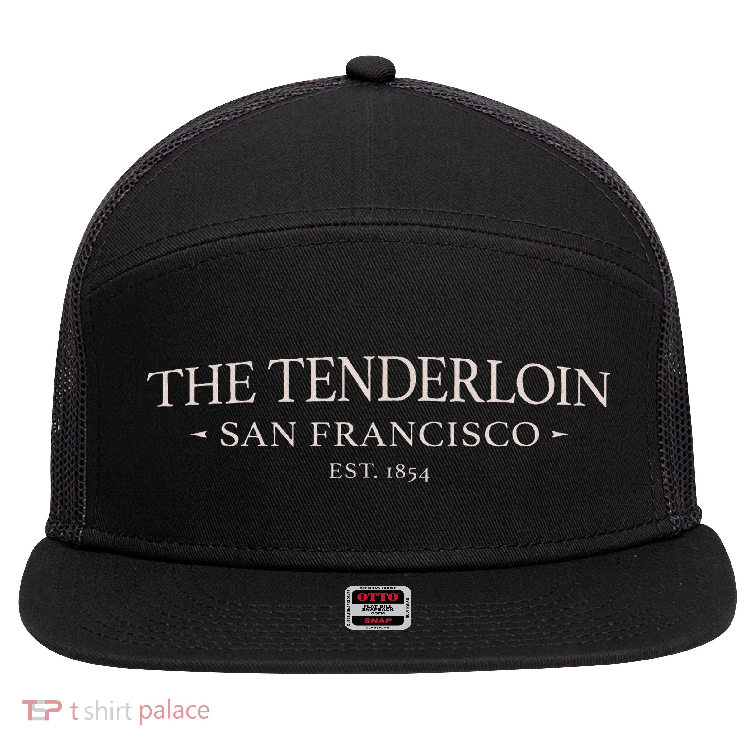 The Tenderloin San Francisco 7 Panel Mesh Trucker Snapback Hat