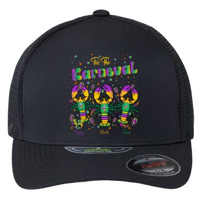 Tis The Season For Crawfish Mardi Gras Carnaval Meaningful Gift Flexfit Unipanel Trucker Cap