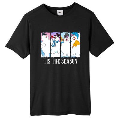 Tis The Season Frosty Snowman Frosty Christmas Tall Fusion ChromaSoft Performance T-Shirt