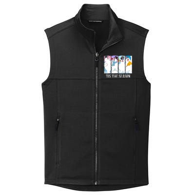 Tis The Season Frosty Snowman Frosty Christmas Collective Smooth Fleece Vest