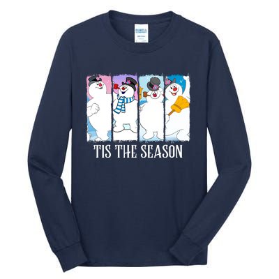 Tis The Season Frosty Snowman Frosty Christmas Tall Long Sleeve T-Shirt