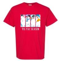 Tis The Season Frosty Snowman Frosty Christmas Garment-Dyed Heavyweight T-Shirt