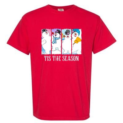 Tis The Season Frosty Snowman Frosty Christmas Garment-Dyed Heavyweight T-Shirt