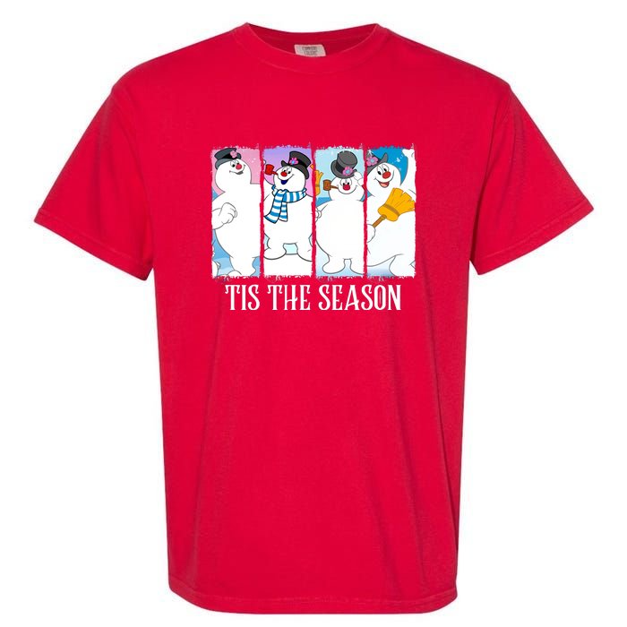 Tis The Season Frosty Snowman Frosty Christmas Garment-Dyed Heavyweight T-Shirt