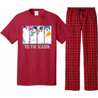 Tis The Season Frosty Snowman Frosty Christmas Pajama Set