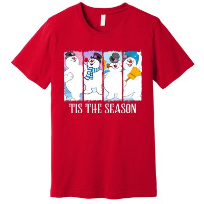 Tis The Season Frosty Snowman Frosty Christmas Premium T-Shirt