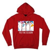 Tis The Season Frosty Snowman Frosty Christmas Tall Hoodie