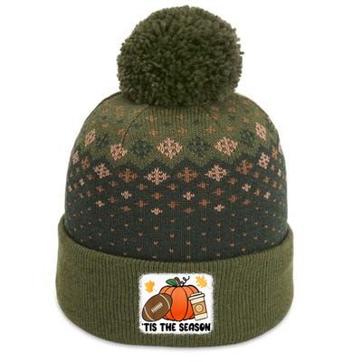 Tis The Season Fall Thanksgiving Pumpkin Football Game Day The Baniff Cuffed Pom Beanie