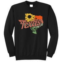 Texas Tx State Map Pride Vintage Sweatshirt