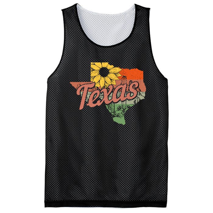 Texas Tx State Map Pride Vintage Mesh Reversible Basketball Jersey Tank