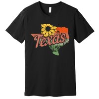 Texas Tx State Map Pride Vintage Premium T-Shirt