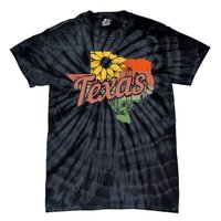 Texas Tx State Map Pride Vintage Tie-Dye T-Shirt