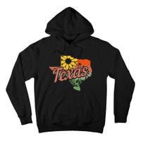 Texas Tx State Map Pride Vintage Tall Hoodie