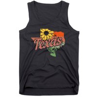 Texas Tx State Map Pride Vintage Tank Top