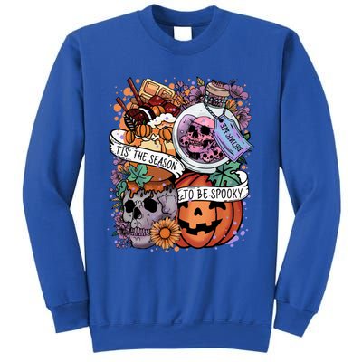 Tis The Season To Be Spooky Skull Pumpkin Halloween Costume Gift Sweatshirt