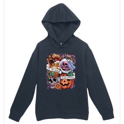 Tis The Season To Be Spooky Skull Pumpkin Halloween Costume Gift Urban Pullover Hoodie