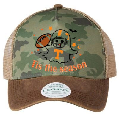 Tis The Season Halloween Football Ghost Tennessee Football Legacy Tie Dye Trucker Hat