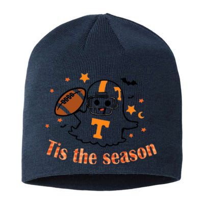 Tis The Season Halloween Football Ghost Tennessee Football Sustainable Beanie