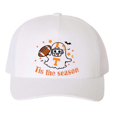 Tis The Season Halloween Football Ghost Tennessee Football Yupoong Adult 5-Panel Trucker Hat