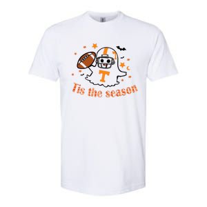 Tis The Season Halloween Football Ghost Tennessee Football Softstyle CVC T-Shirt