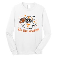 Tis The Season Halloween Football Ghost Tennessee Football Long Sleeve Shirt