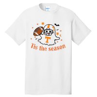 Tis The Season Halloween Football Ghost Tennessee Football Tall T-Shirt