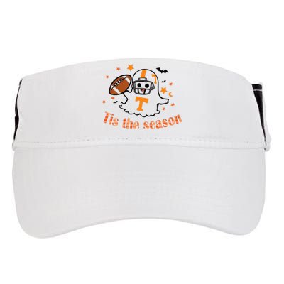 Tis The Season Halloween Football Ghost Tennessee Football Adult Drive Performance Visor