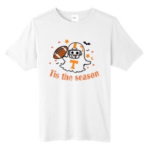 Tis The Season Halloween Football Ghost Tennessee Football Tall Fusion ChromaSoft Performance T-Shirt