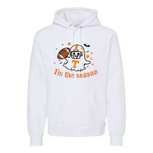 Tis The Season Halloween Football Ghost Tennessee Football Premium Hoodie