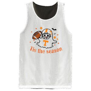 Tis The Season Halloween Football Ghost Tennessee Football Mesh Reversible Basketball Jersey Tank