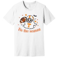 Tis The Season Halloween Football Ghost Tennessee Football Premium T-Shirt