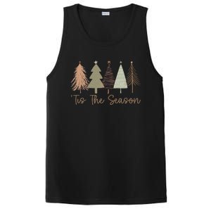 Tis The Season Funny Christmas Tree Boho Christmas Trees Whimsical Christmas PosiCharge Competitor Tank