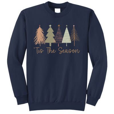 Tis The Season Funny Christmas Tree Boho Christmas Trees Whimsical Christmas Sweatshirt