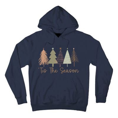 Tis The Season Funny Christmas Tree Boho Christmas Trees Whimsical Christmas Tall Hoodie