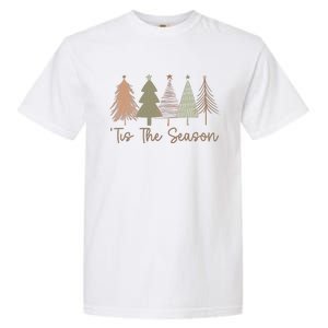 Tis The Season Funny Christmas Tree Boho Christmas Trees Whimsical Christmas Garment-Dyed Heavyweight T-Shirt