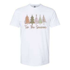 Tis The Season Funny Christmas Tree Boho Christmas Trees Whimsical Christmas Softstyle CVC T-Shirt