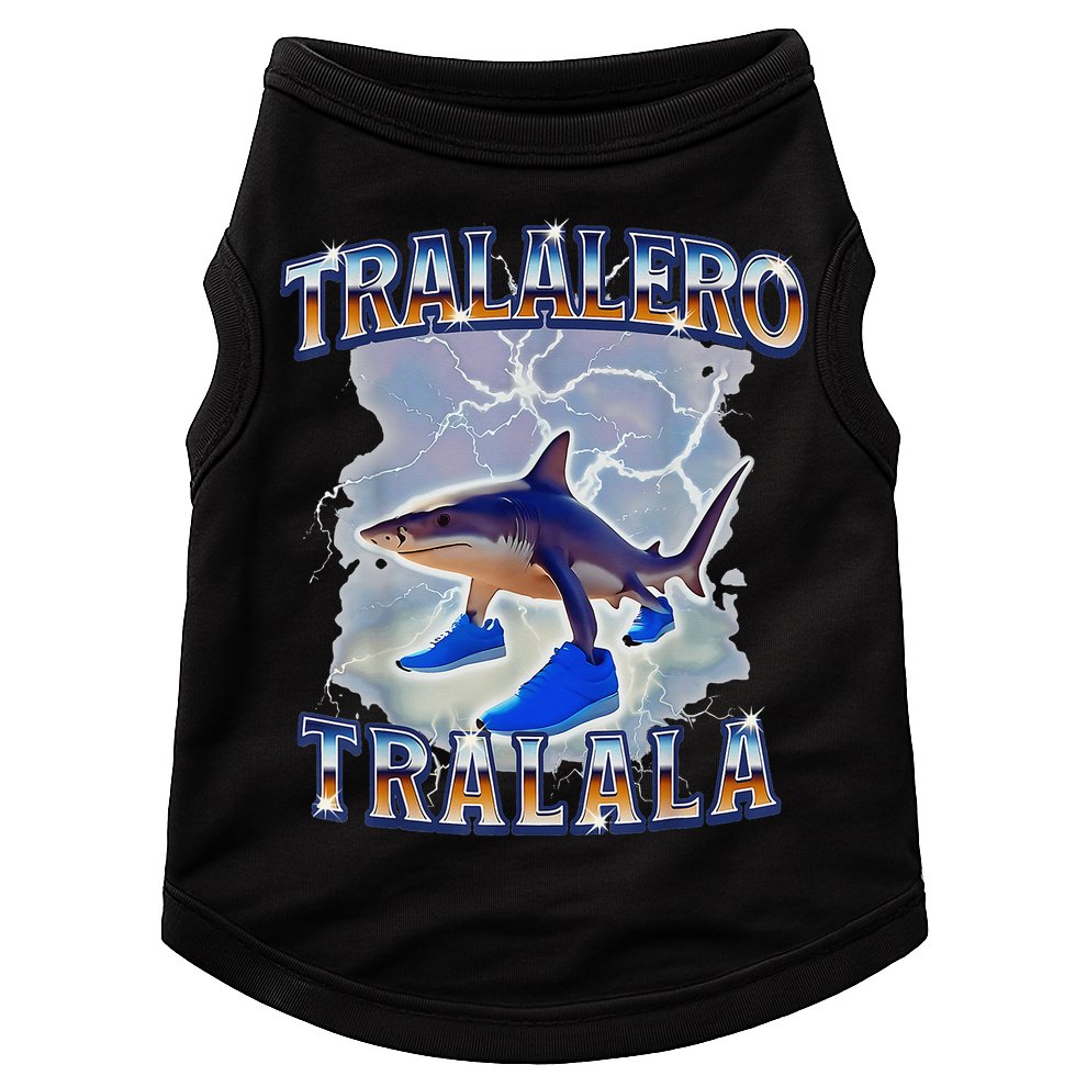 Tralalero Tralala Shark Meme Bootle Doggie Tank