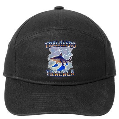 Tralalero Tralala Shark Meme Bootle 7-Panel Snapback Hat