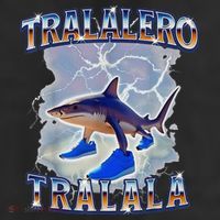 Tralalero Tralala Shark Meme Bootle Adult Drive Performance Visor