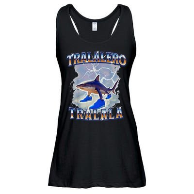 Tralalero Tralala Shark Meme Bootle Ladies Essential Flowy Tank