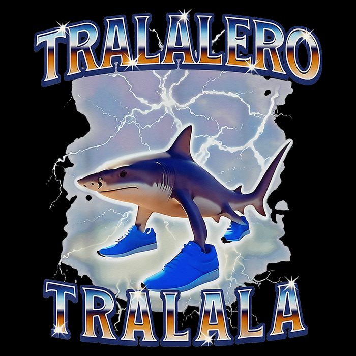Tralalero Tralala Shark Meme Bootle 16 in Basic Backpack