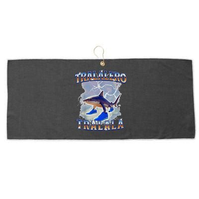 Tralalero Tralala Shark Meme Bootle Large Microfiber Waffle Golf Towel