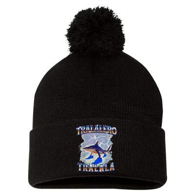 Tralalero Tralala Shark Meme Bootle Pom Pom 12in Knit Beanie