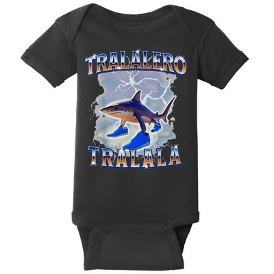 Tralalero Tralala Shark Meme Bootle Baby Bodysuit