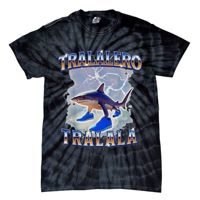 Tralalero Tralala Shark Meme Bootle Tie-Dye T-Shirt